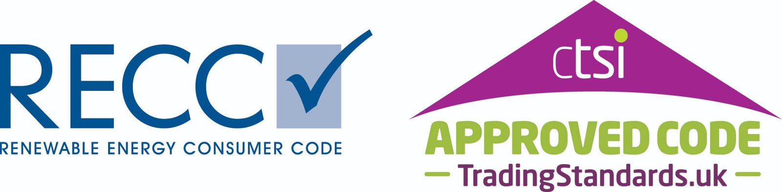 RECC Renewable Energy Consumer Code and CTSI Approved Code logo